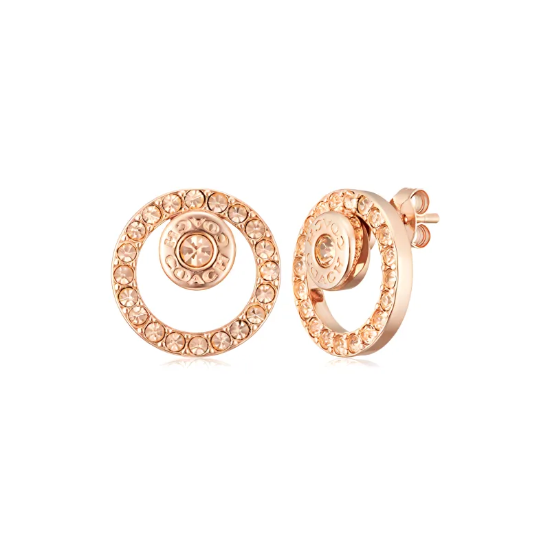 COACH Metal Stud Earrings Women's-2