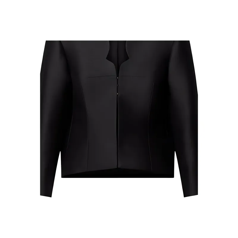 LOUIS VUITTON Cut Out Neckline Mikado Jacket-1