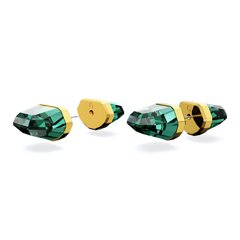 Swarovski Lucent Stud Earrings Women's Green-2