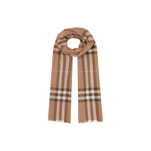 Burberry Knit Scarves Unisex Brown
