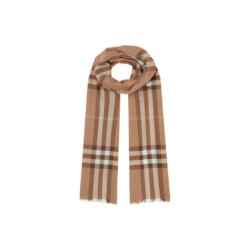 Burberry Knit Scarves Unisex Brown-0