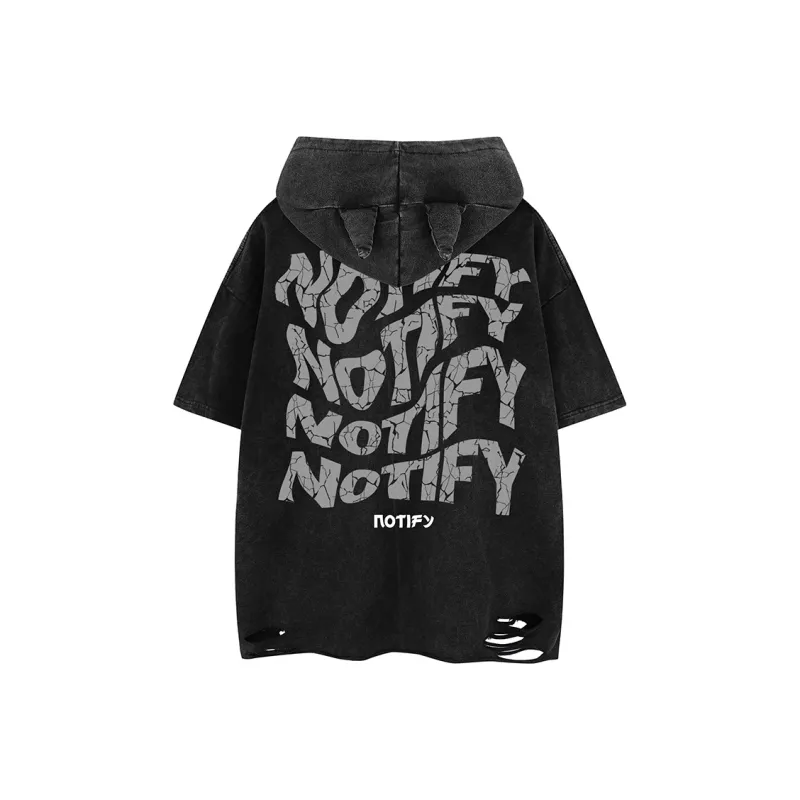 BEAR UNION Drop Shoulder Sleeve T Shirt Unisex Black-1