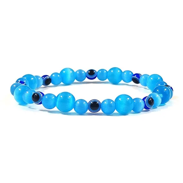 Inkopper Glass Cat Eye Bracelets Women's-4