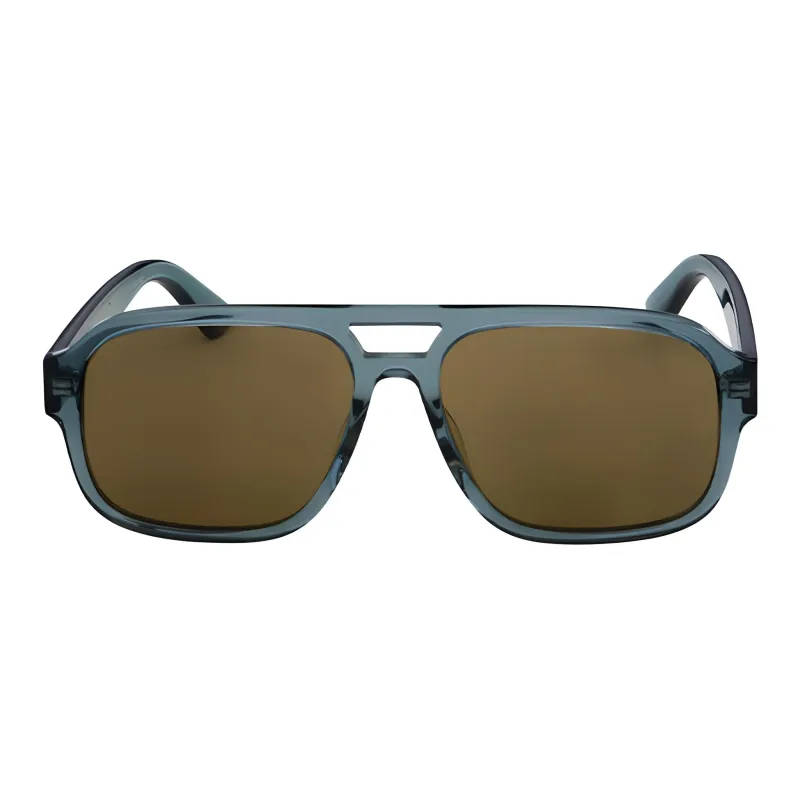 GUCCI Acetate Oval Sunglasses Men's Blue-1