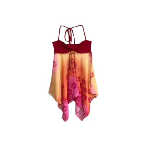 ABBY GODDESS Slip Dress Women's Sunflower Vacation Dress