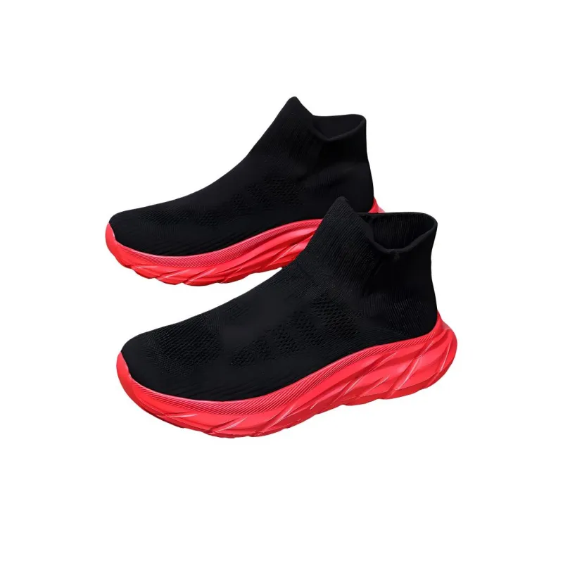 AMICNIEGD Breathable Abrasion Resistant Slip Resistant Low Top Chunky Sneakers Unisex-6