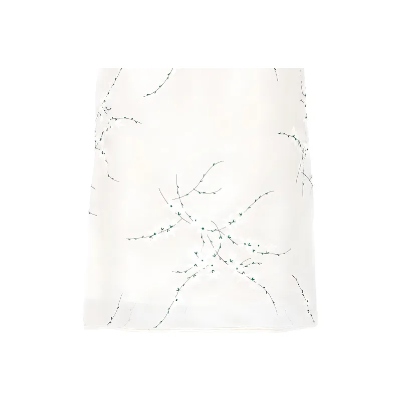 PRADA SS24 Casual Long Skirts Women's White-3