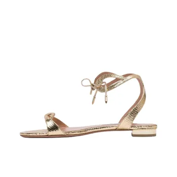 AQUAZZURA One Strap Sandals Women's Gold