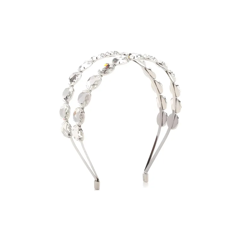Jimmy Choo Double Row Embellished Headband-1