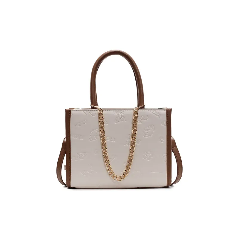 RIVMIND PU Handbag Women's White/Pink/Red/Black-0