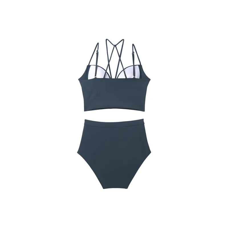 VIKINI VENDER SWIM WEAR & BEACH WEAR Bikini Women's Dark Green-1