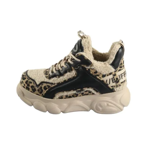 Buffalo Anti Slip Wear Resistant Low Top Casual Shoes Unisex Brown Black