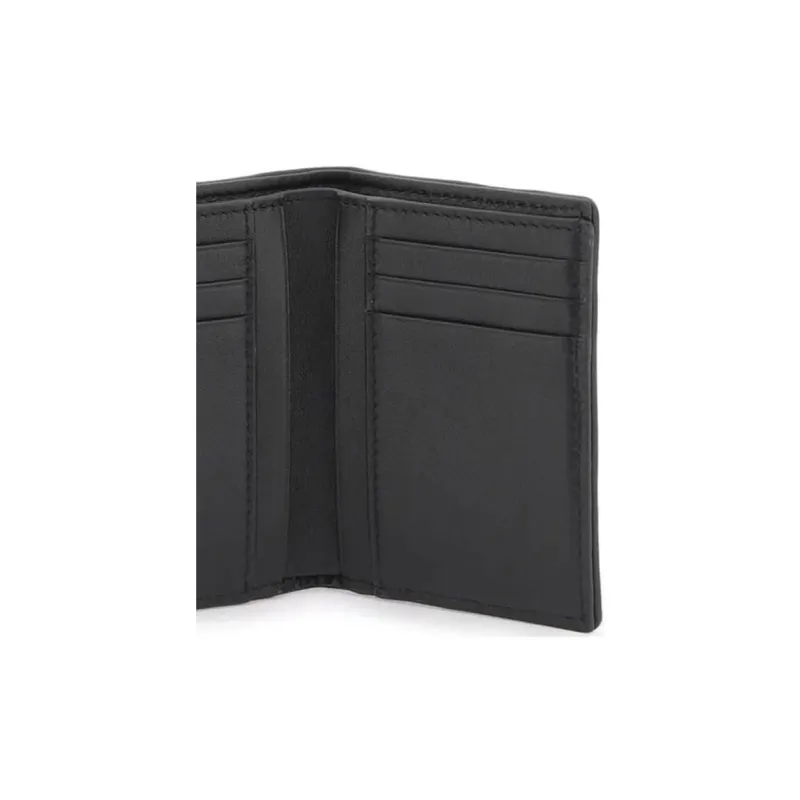Valentino Cotton Wallet Men's Black & Brown-4