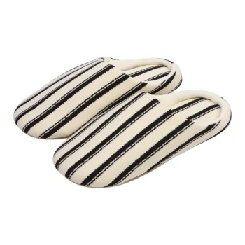 Thin Strips Slippers Unisex, White