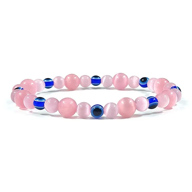 Inkopper Glass Cat Eye Bracelets Women's-6