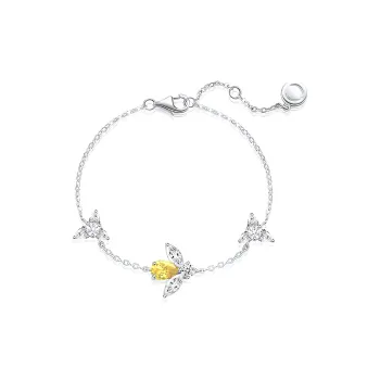 FANCI S925 Silver Set With Gemstones Bracelets Women's