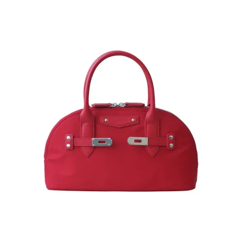 NOX ACTION Nylon Shoulder Bag, Crossbody Bag, Handbag Medium Size Women's Vintage Red