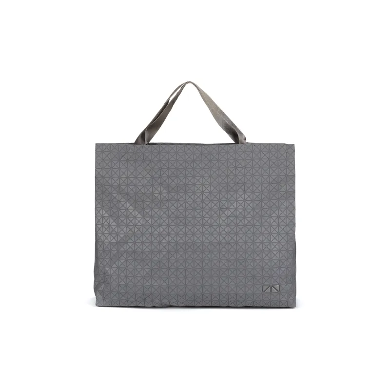ISSEY MIYAKE KuroCart Nylon Fabric One Shoulder Handbags Large Size Unisex Light Gray-0