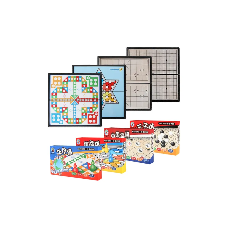 Holy Hands Flight Chess Five In A Row Chinese Chess Checkers Multifunctional Board All in One Board Games-11