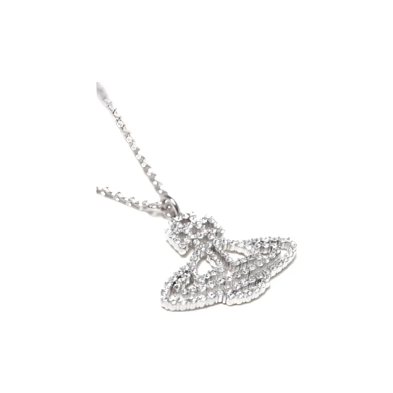 Vivienne Westwood Platinum Plated Necklaces Unisex Silver-2