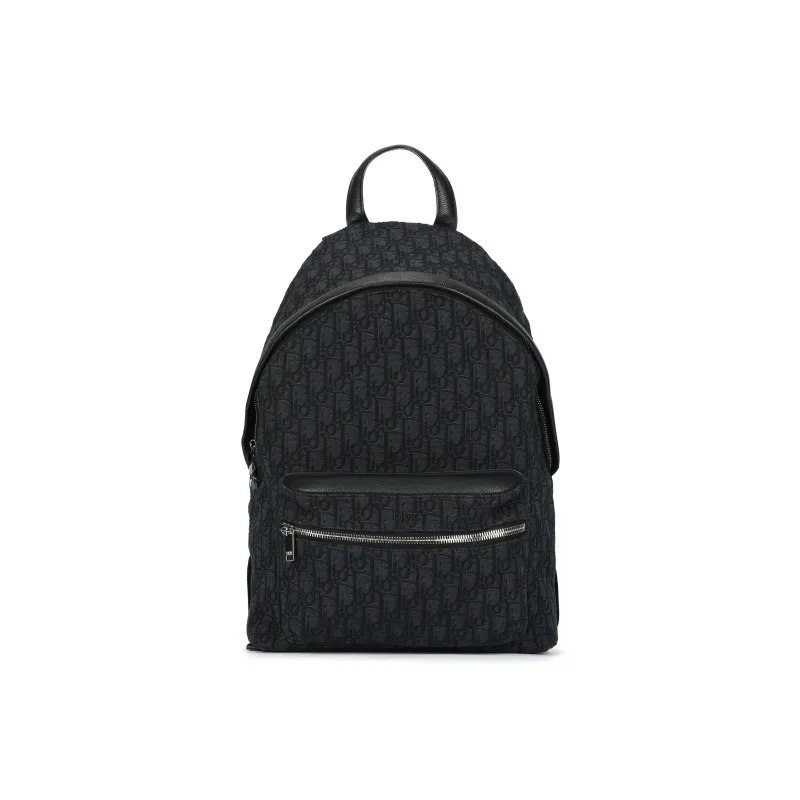 DIOR Fabric Backpack Regular Men's Black-0