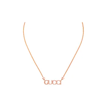 GUCCI Necklaces Women's Rose Gold