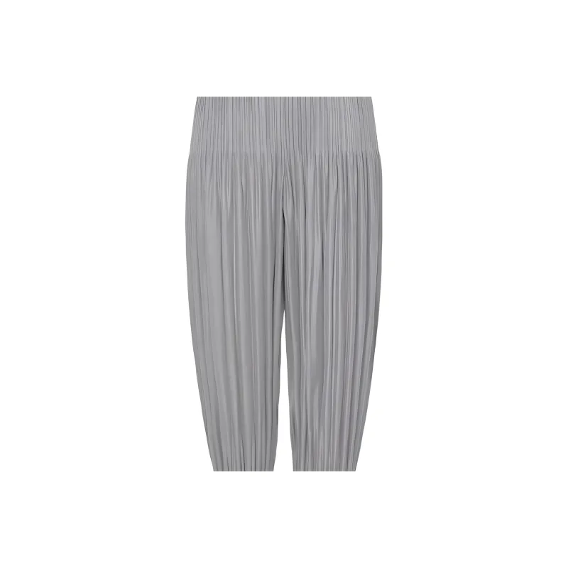 PLEATS PLEASE ISSEY MIYAKE SS22 Casual Pants Women's Light Gray-1