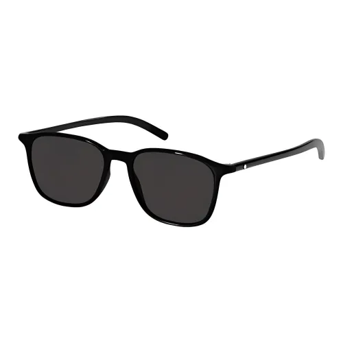 MONTBLANC Injection Molded Square Sunglasses Men's Black