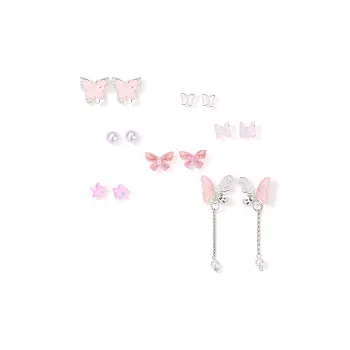 Welcome To The Treasure Alloy Stud Earrings Unisex