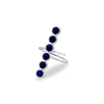 Qurioustone 925 Sterling Silver Open Ended Ring Unisex