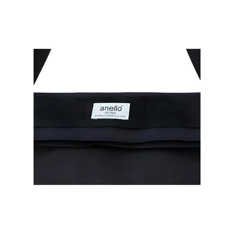 Anello Polyester Portable Crossbody Bag Shoulder Bag Mini Women's Black-3