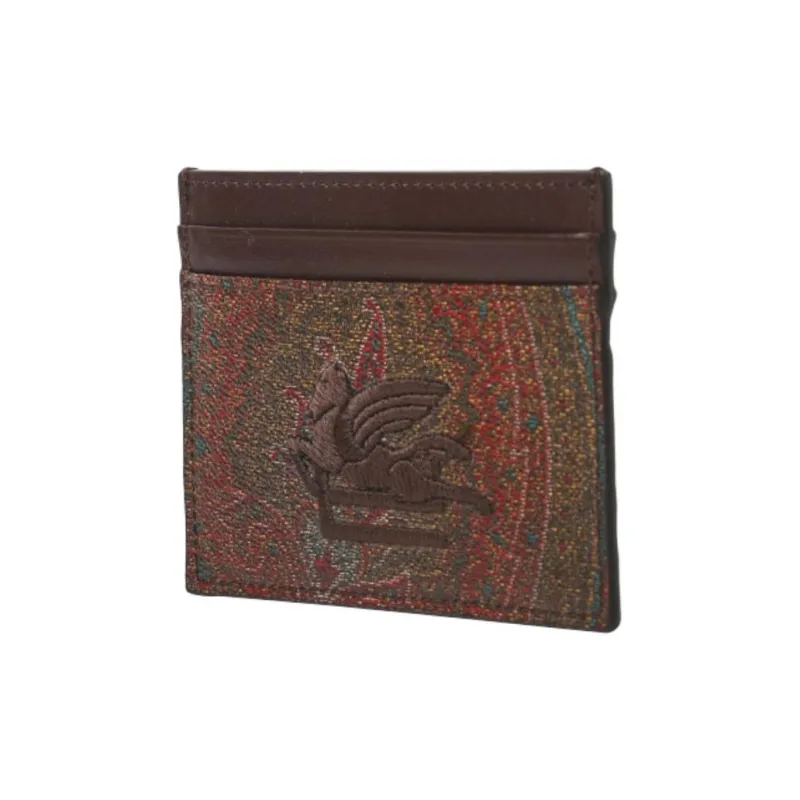 ETRO Polyester Card Holder Regular Women's Brown-1