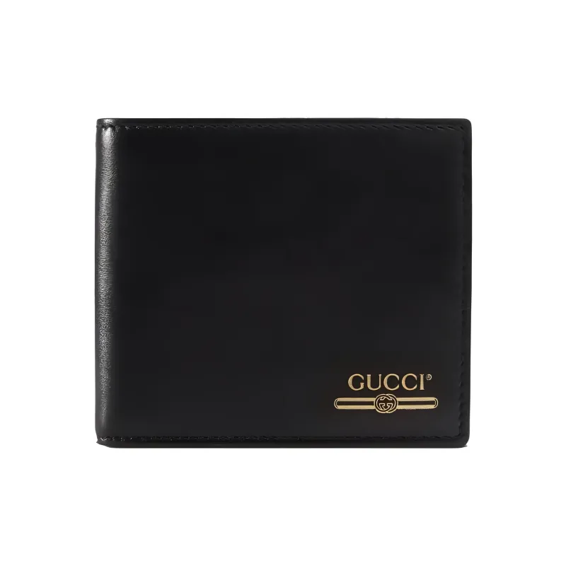GUCCI Leather Coin Pocket Card Holder Wallet Regular Men's Black-0