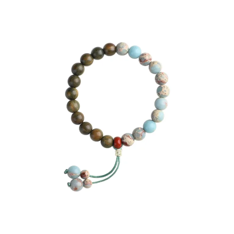 Yuxin Green Sandalwood Bracelets Unisex-3