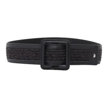 WEEKEND MaxMara Cotton, Polyamide, Cow Leather Belts Women's Black 