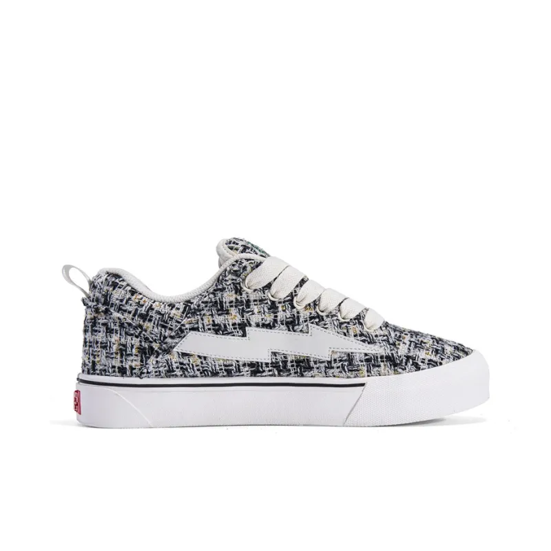 VFTS Lightning Skateboard Shoes Anti Slip Wear Resistant Low Top Classic Preppy Style Students Unisex-46
