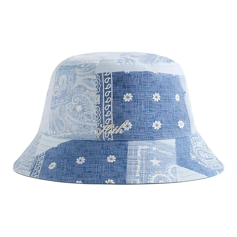 KITH Washed Pasiley Dawson Reversible Bucket Hat-0