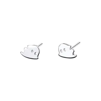 Xuanman 999 Fine Silver Stud Earrings Women's