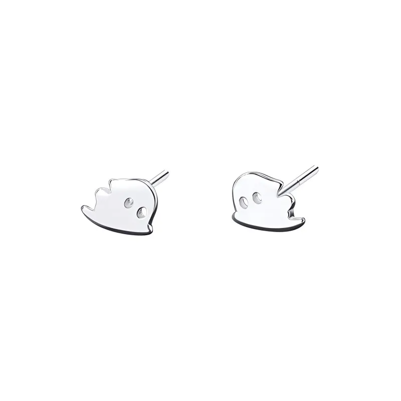 Xuanman 999 Fine Silver Stud Earrings Women's-0