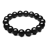 Agate Beaded Bracelet[Black]