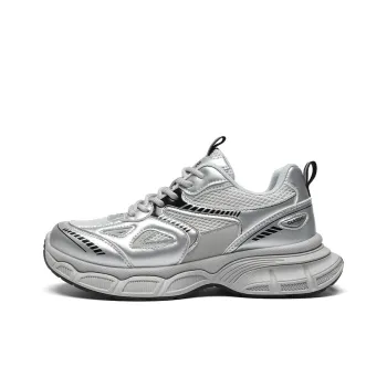 ZHR Sparkling Galaxy Low Top Chunky Sneakers Women's Silver