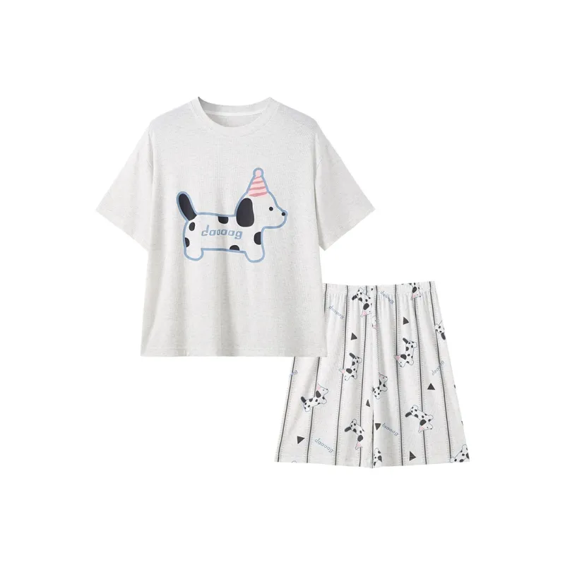 YUZHAOLIN Pajama Set Women's Gray-0