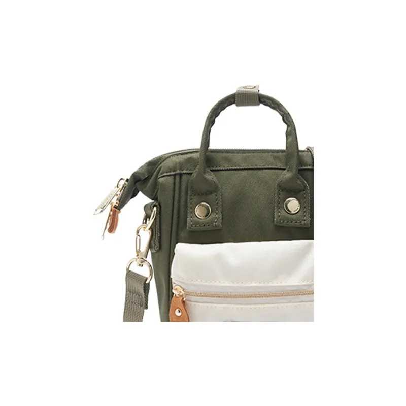 FILA Anello Collaboration Polyester Handbag, Shoulder Bag, Crossbody Bag Unisex Green-3