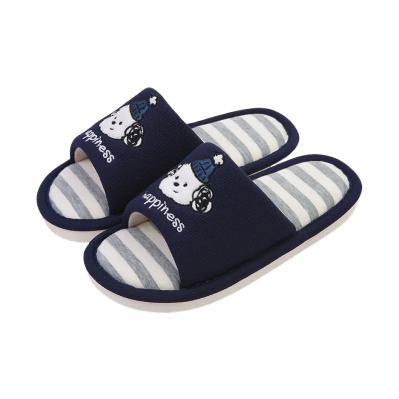 Thin Strips Slippers Unisex, Cream Apricot-7