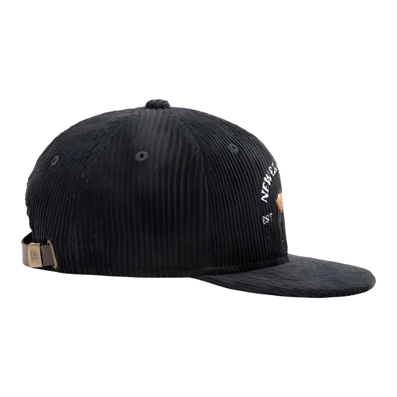 New Era Corduroy Baseball Caps Unisex Black-3