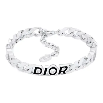 DIOR Brass Resin Bracelets Men's Silver