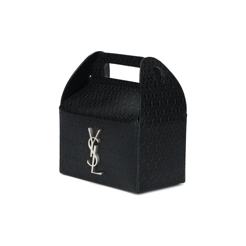 SAINT LAURENT Leather Handbag Regular Men's Black-1