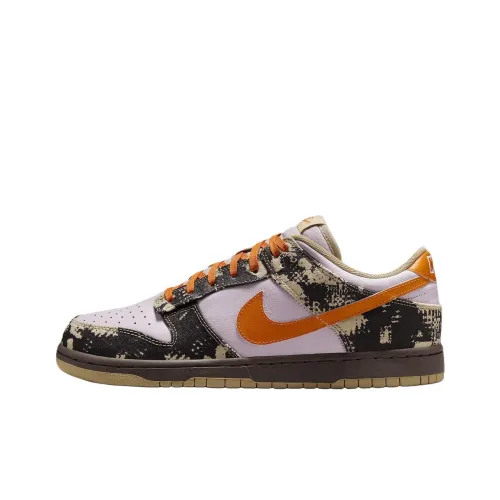 Nike Dunk Anti Slip Wear Resistant Low Top Skateboard Shoes Unisex White Black Orange