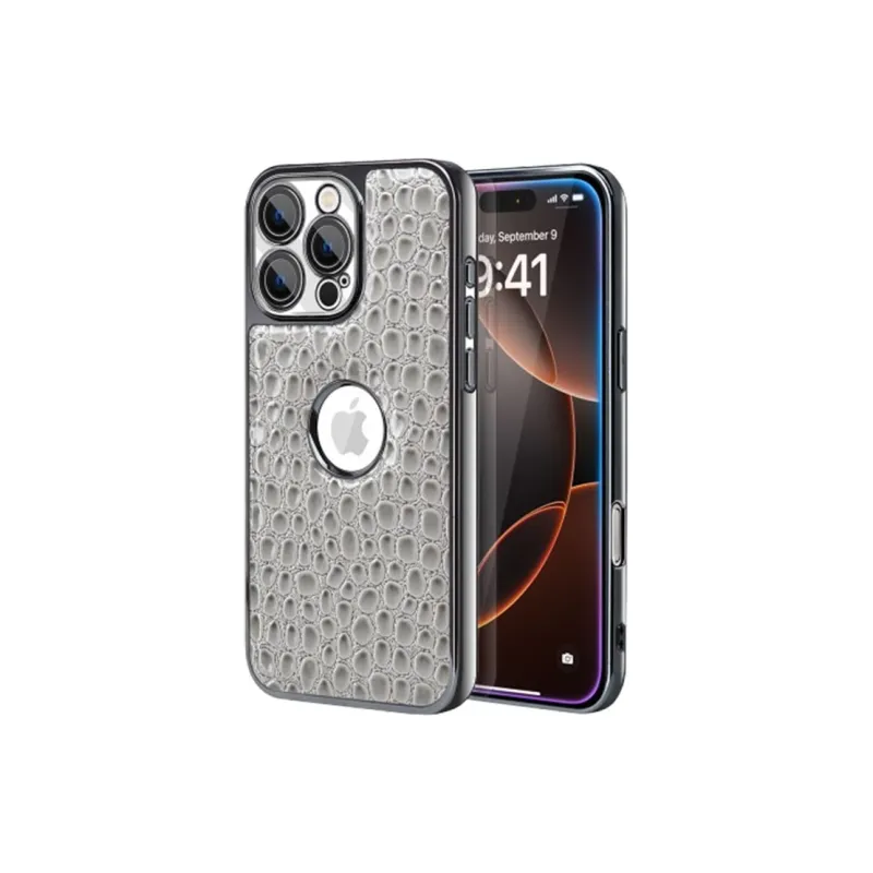 Kona Chun Genuine Leather Material Classic Impact Resistant Dust Resistant Snake Skin Phone Cases-6