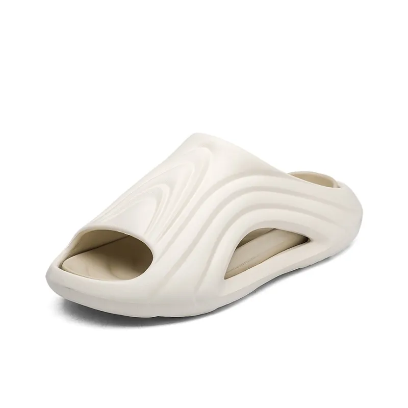 Gaius Durant EVA Quiet Slip Resistant Cushioning Slide Slippers Men's Beige-1